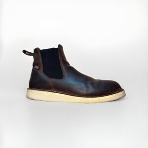 Danner Bull Run Chelsea 6 Brown Work Boots Mens Size 12 EE Pull On Leather